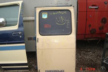 71 - 96 Chevrolet Van Left Cargo Door.  Very good condition, glass intact.