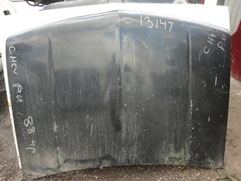 88-98 CHEVY HOOD FROM MICHIGAN. OKAY CONDITION, A LOT OF SURFACE RUST, SOME DINGS AND SCRATCHES. #13147